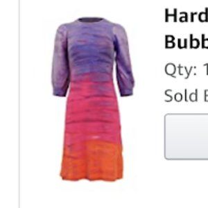 Hardtail Tie Dye Bubble Sleeve Cotton Dress